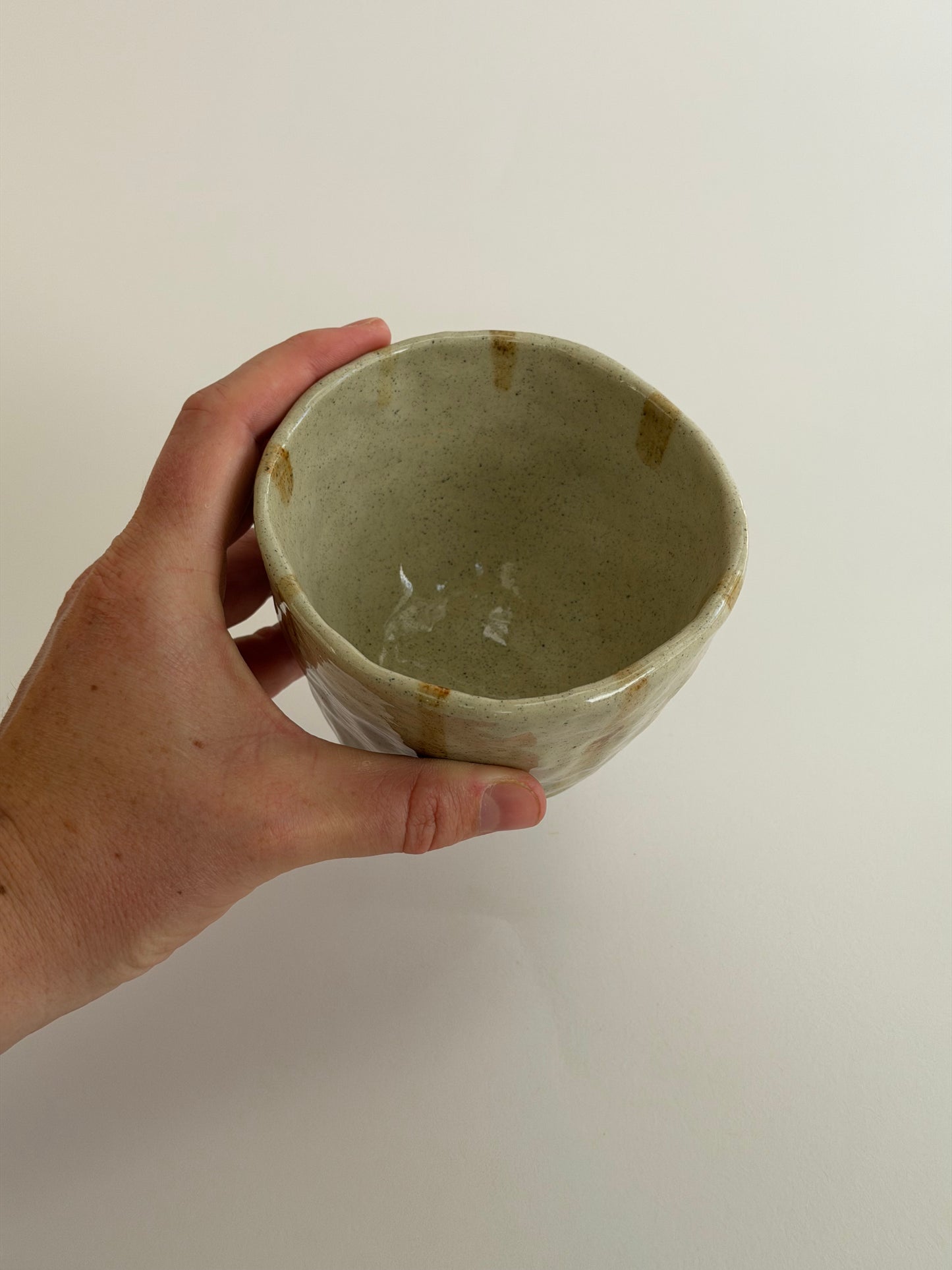 Striped Handmade Ceramic Cups