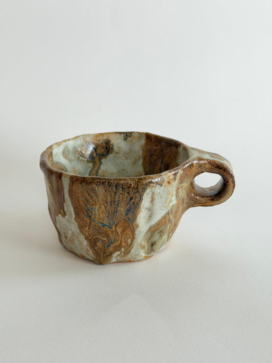 Earthy Seashell Ceramic Mug