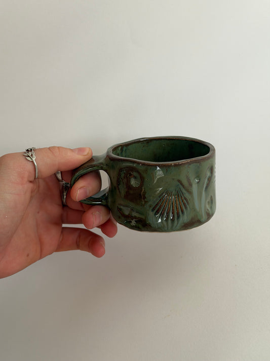 Seashell Handmade Ceramic Cup
