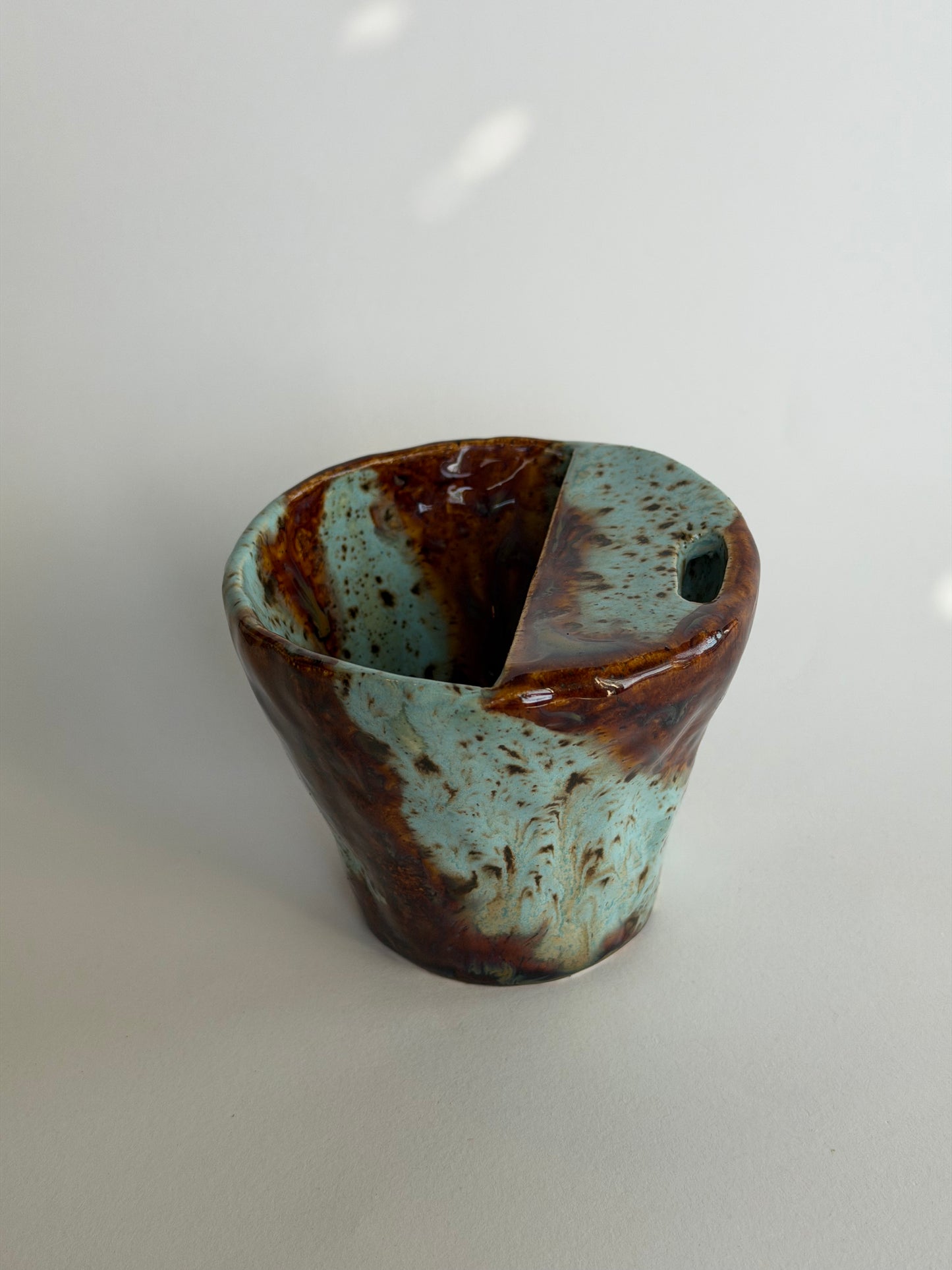 Ocean Copper Handmade Ceramic Travel Mug