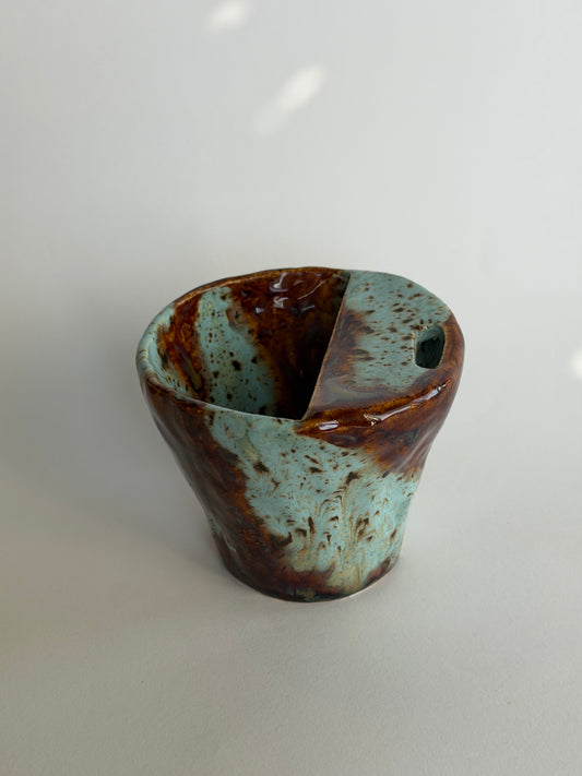 Ocean Copper Handmade Ceramic Travel Mug