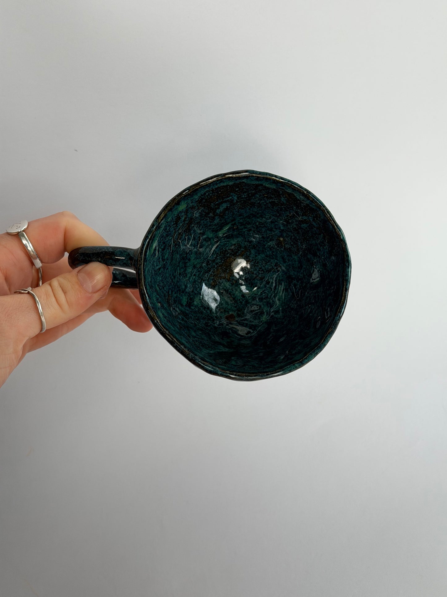 Seashell Blue Handmade Ceramic Mug