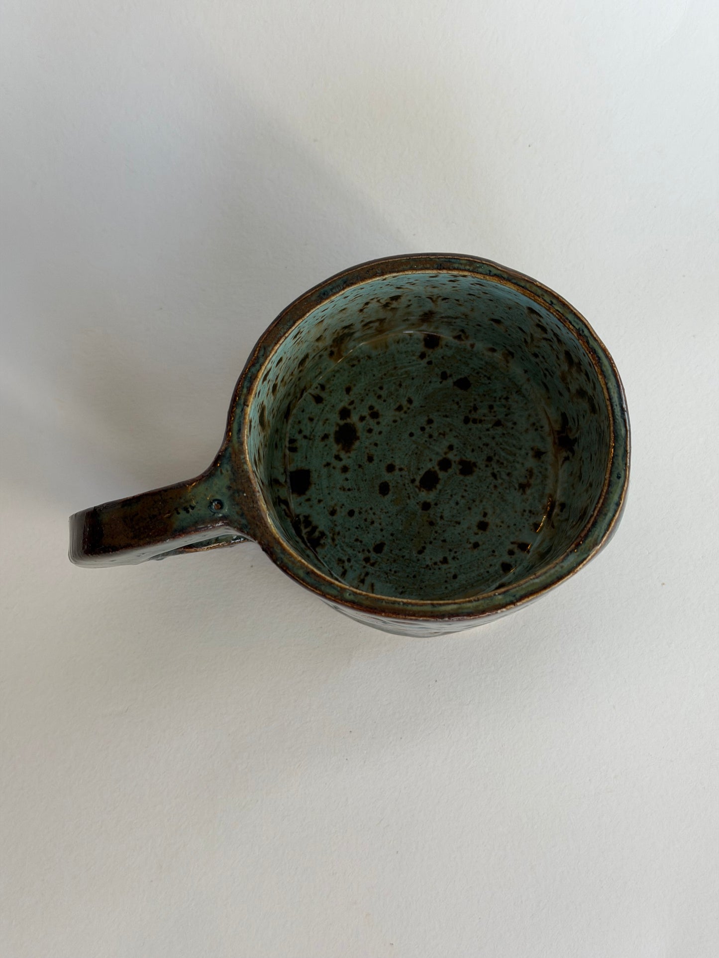 Denim Seashell Handmade Ceramic Mug