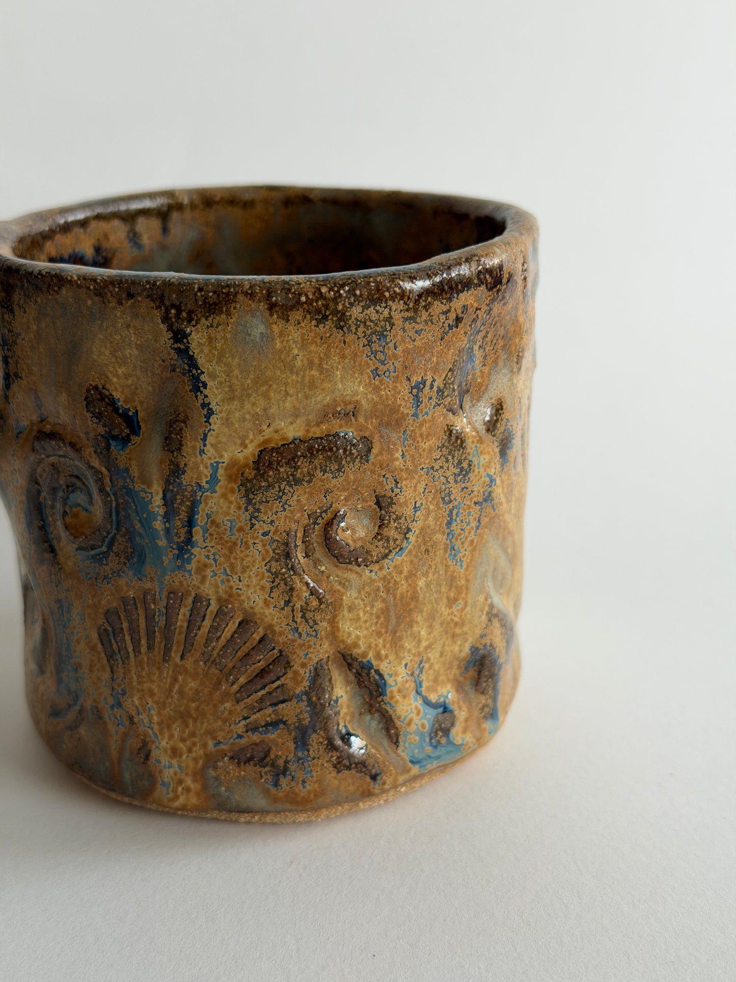 Rustic Seashell Ceramic Mug