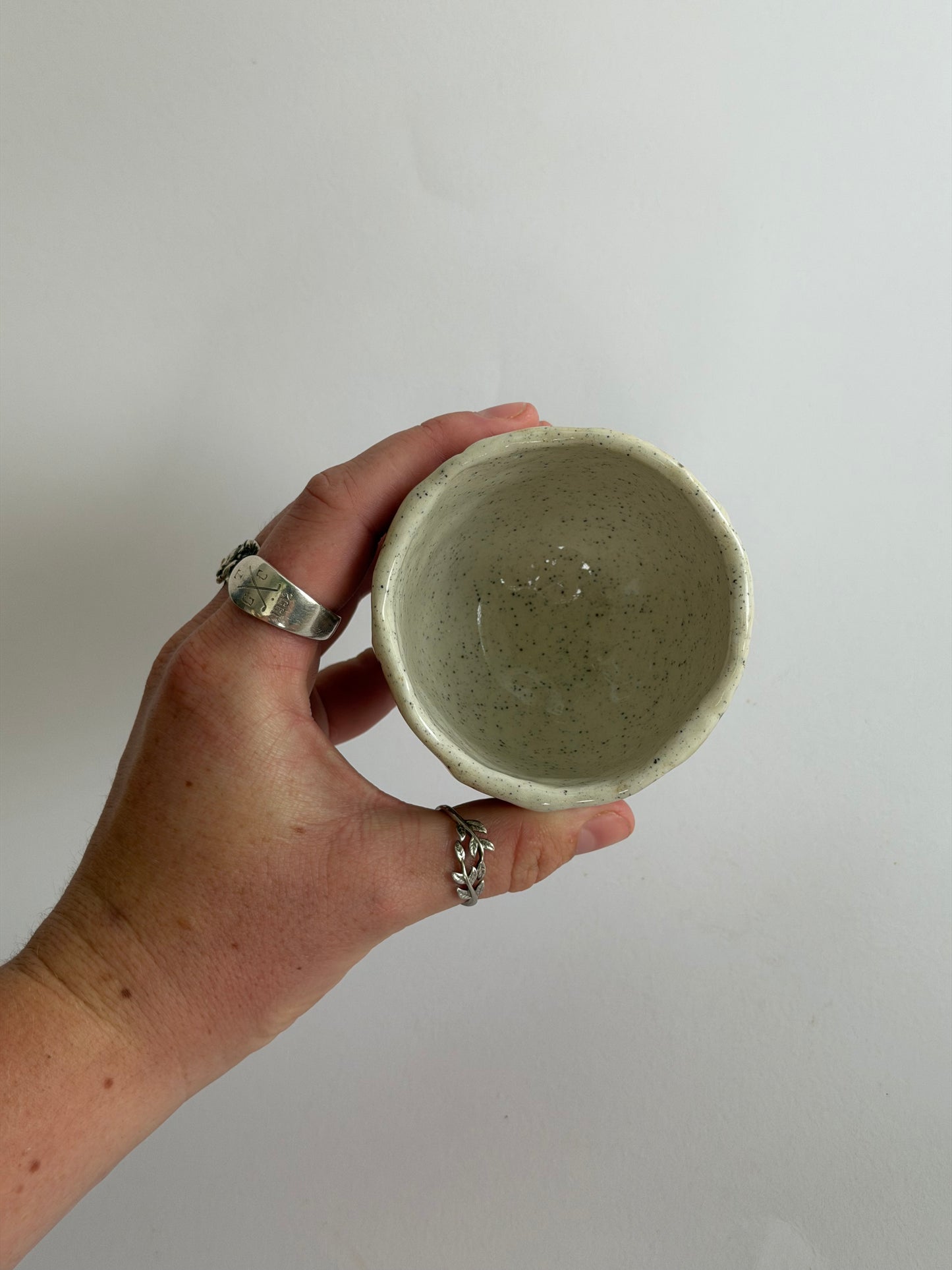 Earthy Green Handmade Ceramic Espresso Cup