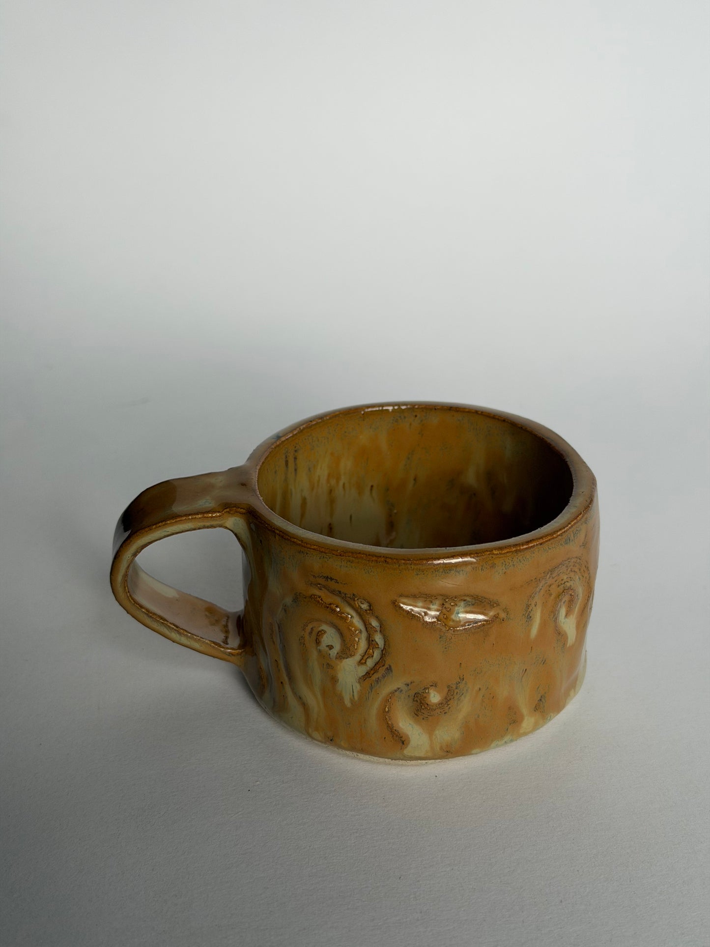 Sandy Seashell Handmade Ceramic Cup
