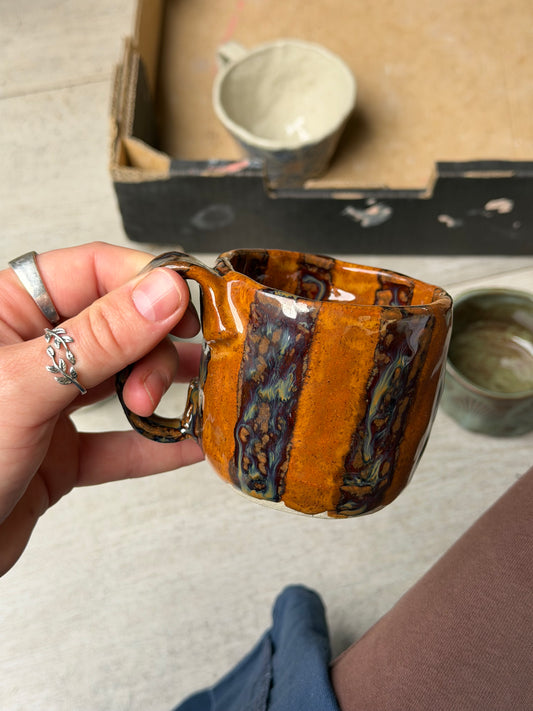 Striped Handmade Ceramic Mug