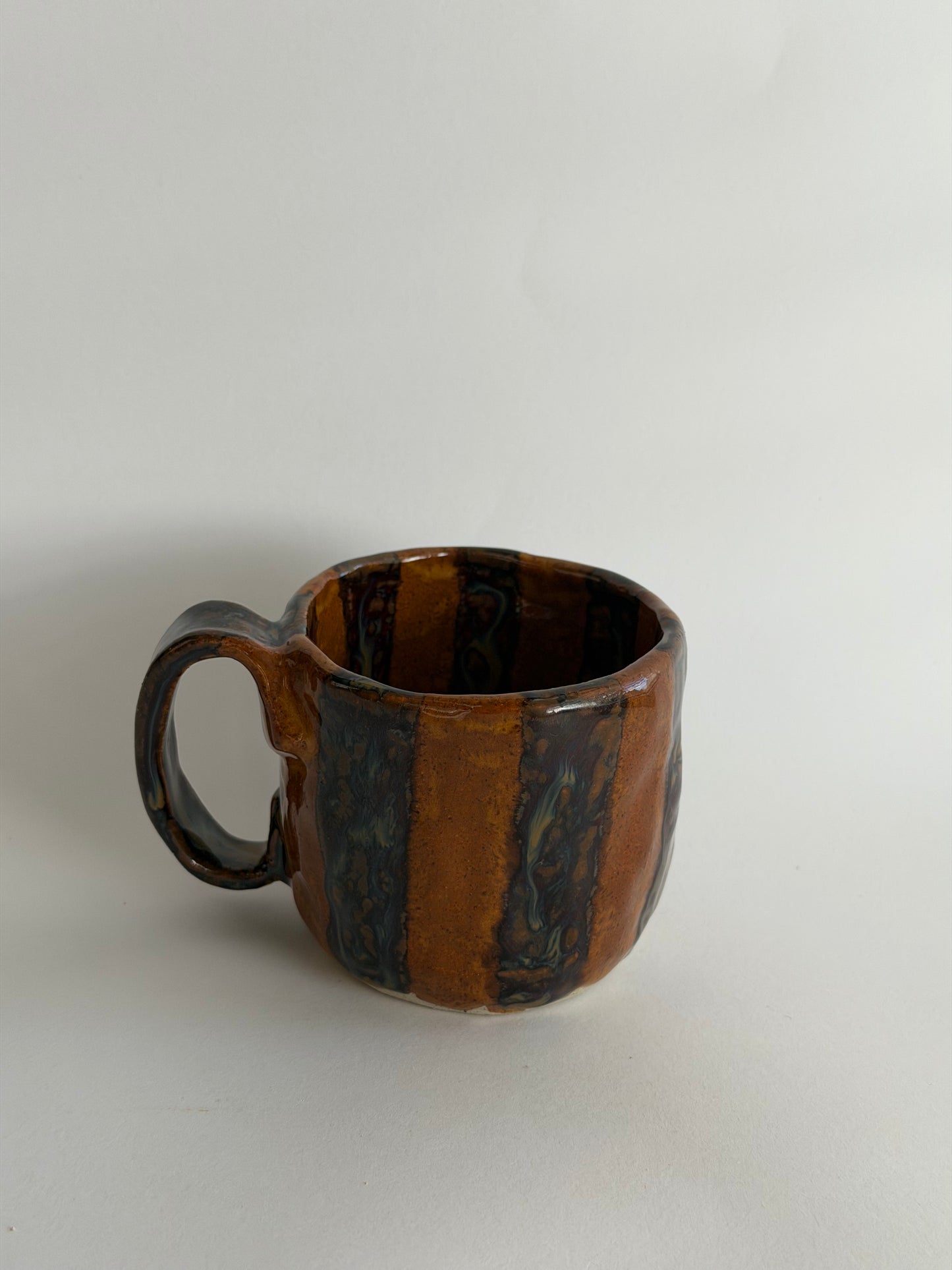 Striped Handmade Ceramic Mug