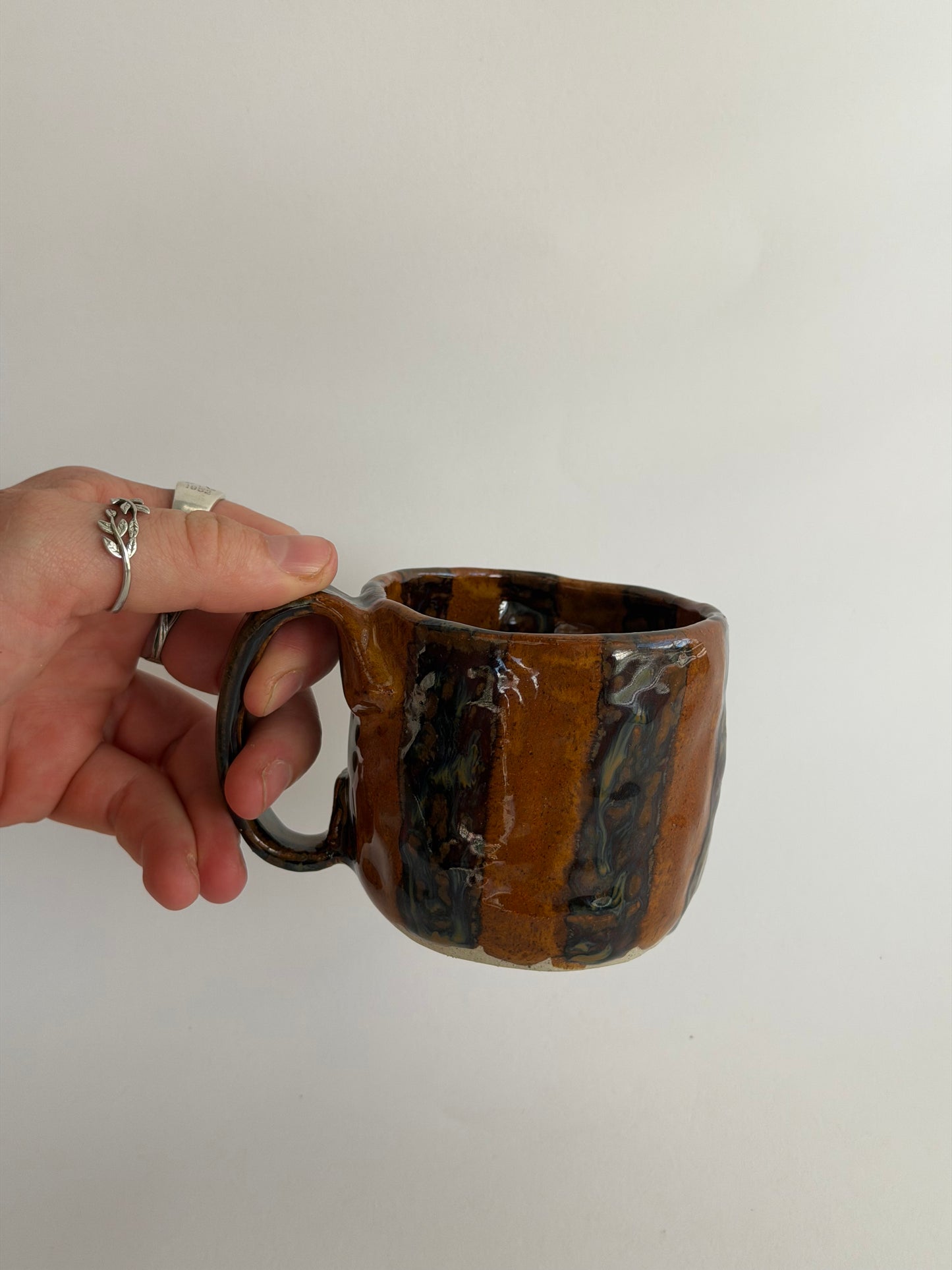 Striped Handmade Ceramic Mug