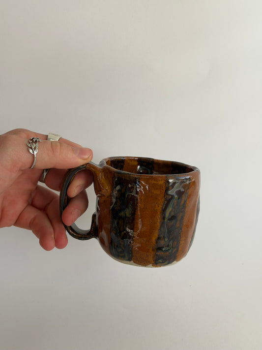 Striped Handmade Ceramic Mug