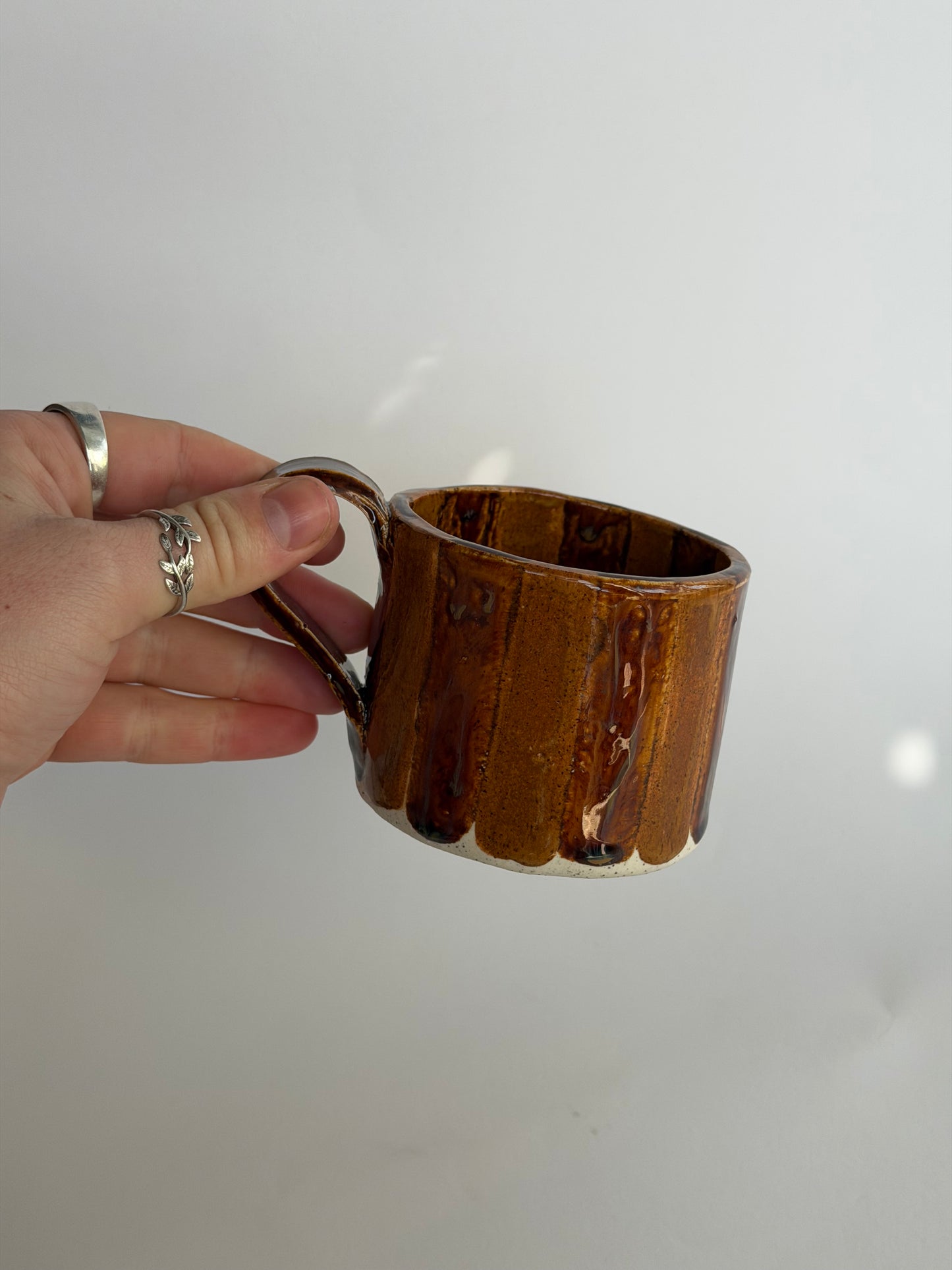 Striped Handmade Ceramic Mug