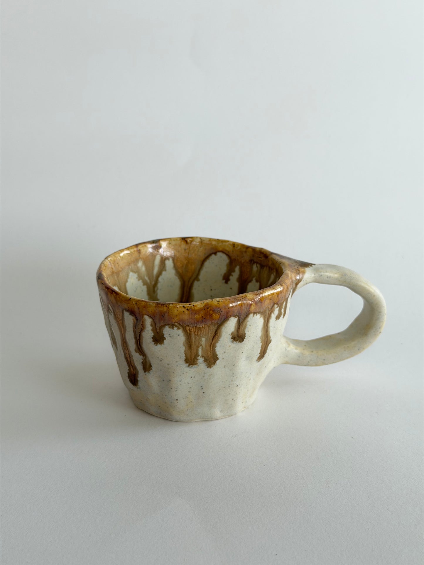 Caramel Handmade Ceramic Tea Cup