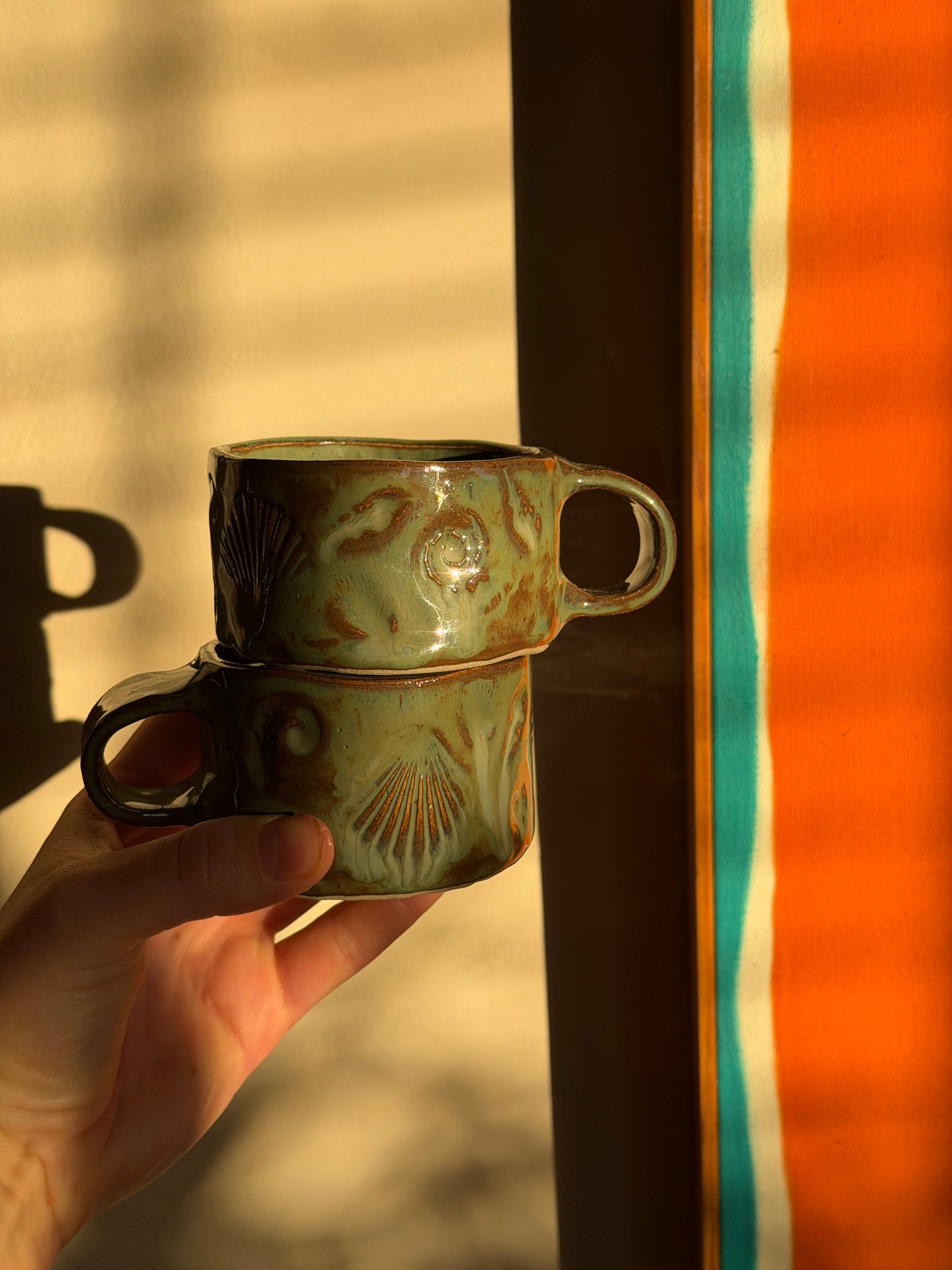 Seashell Handmade Ceramic Cup