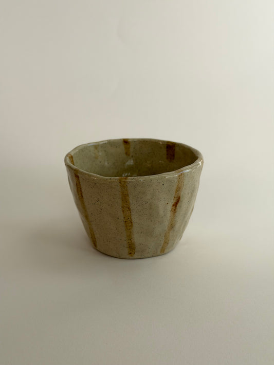 Striped Handmade Ceramic Cups