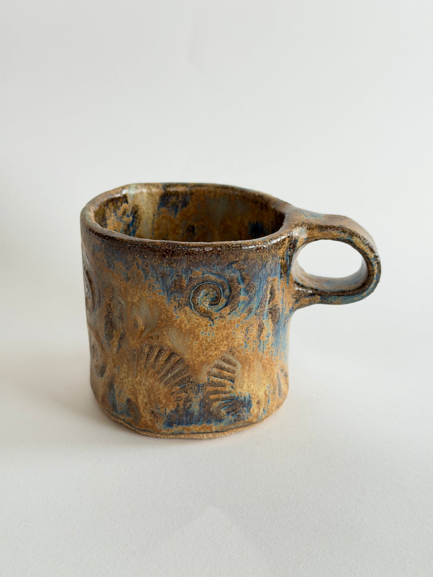Rustic Seashell Ceramic Mug