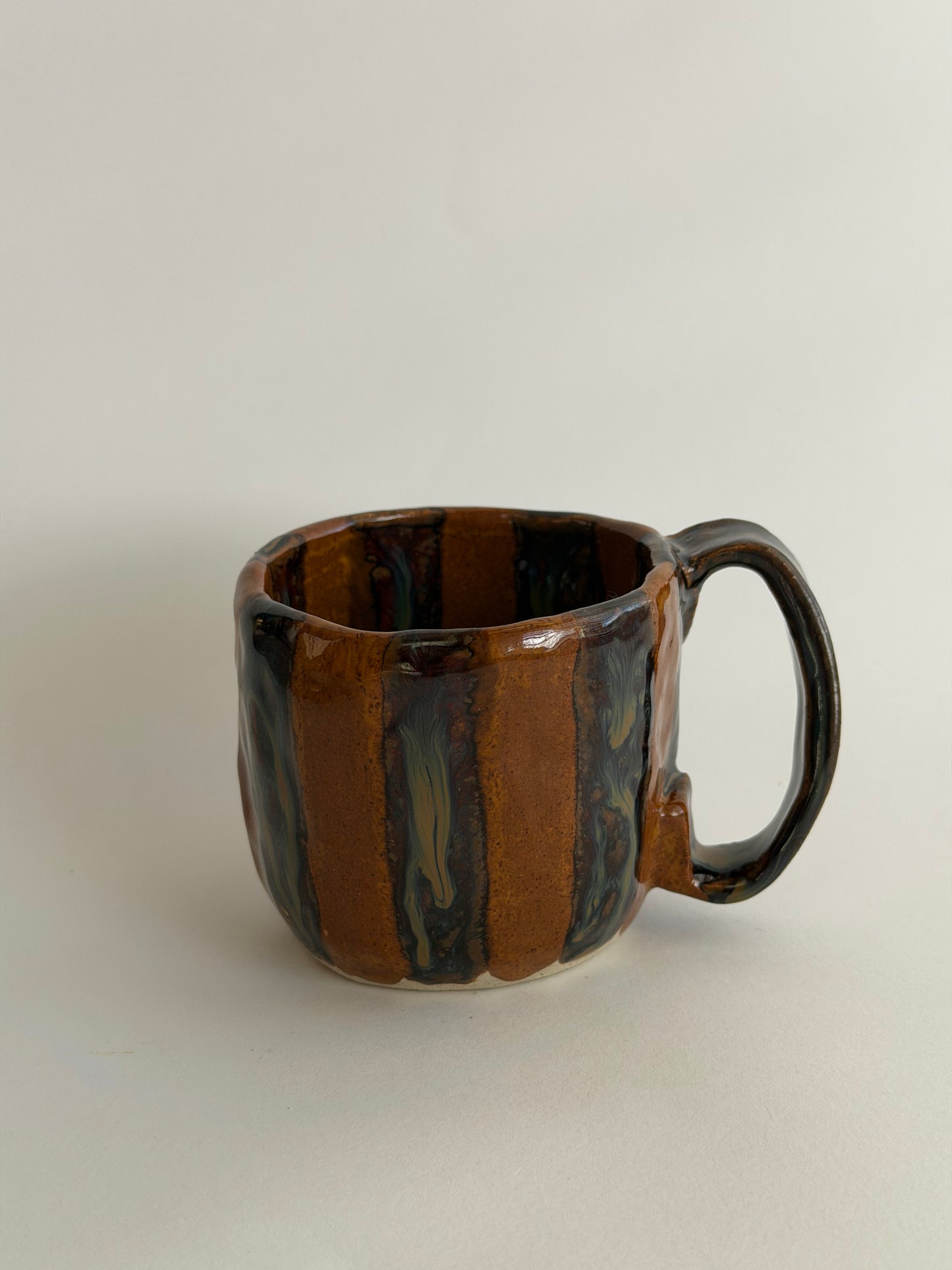 Striped Handmade Ceramic Mug