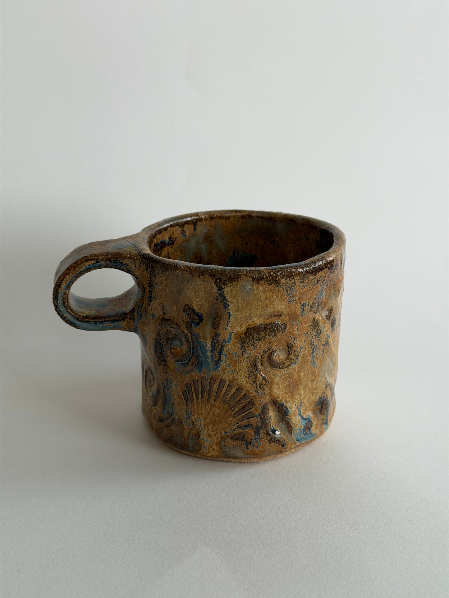 Rustic Seashell Ceramic Mug