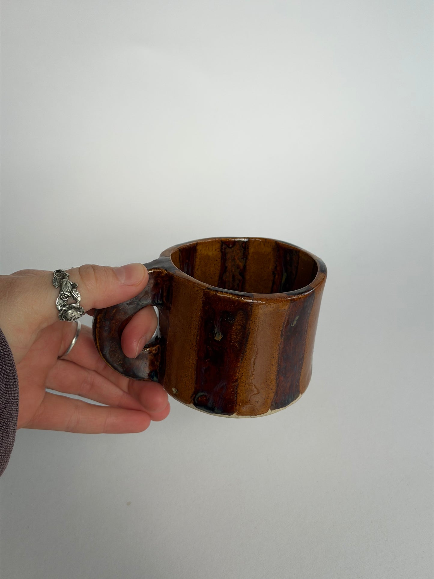 Striped Handmade Ceramic Mug