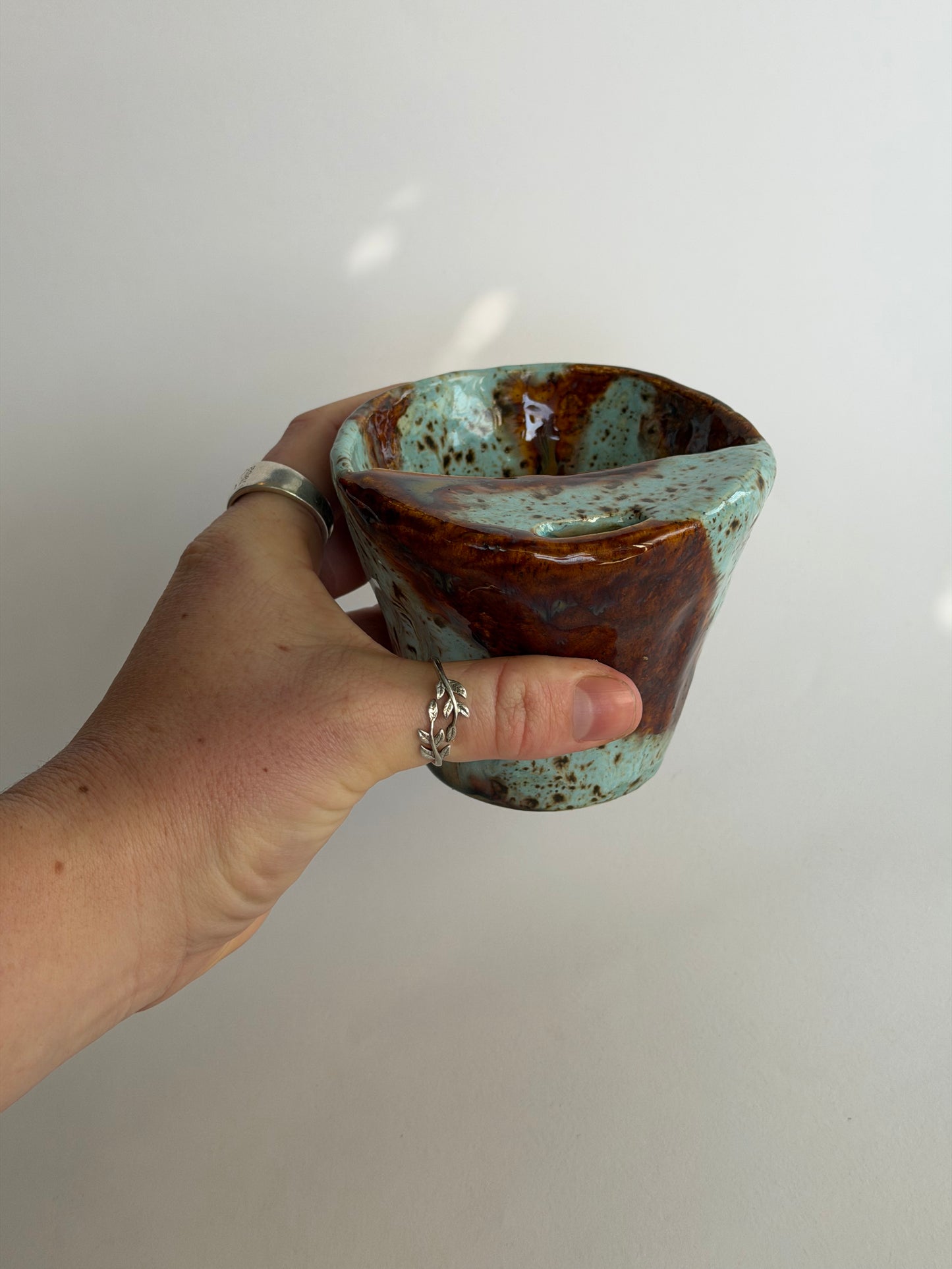 Ocean Copper Handmade Ceramic Travel Mug