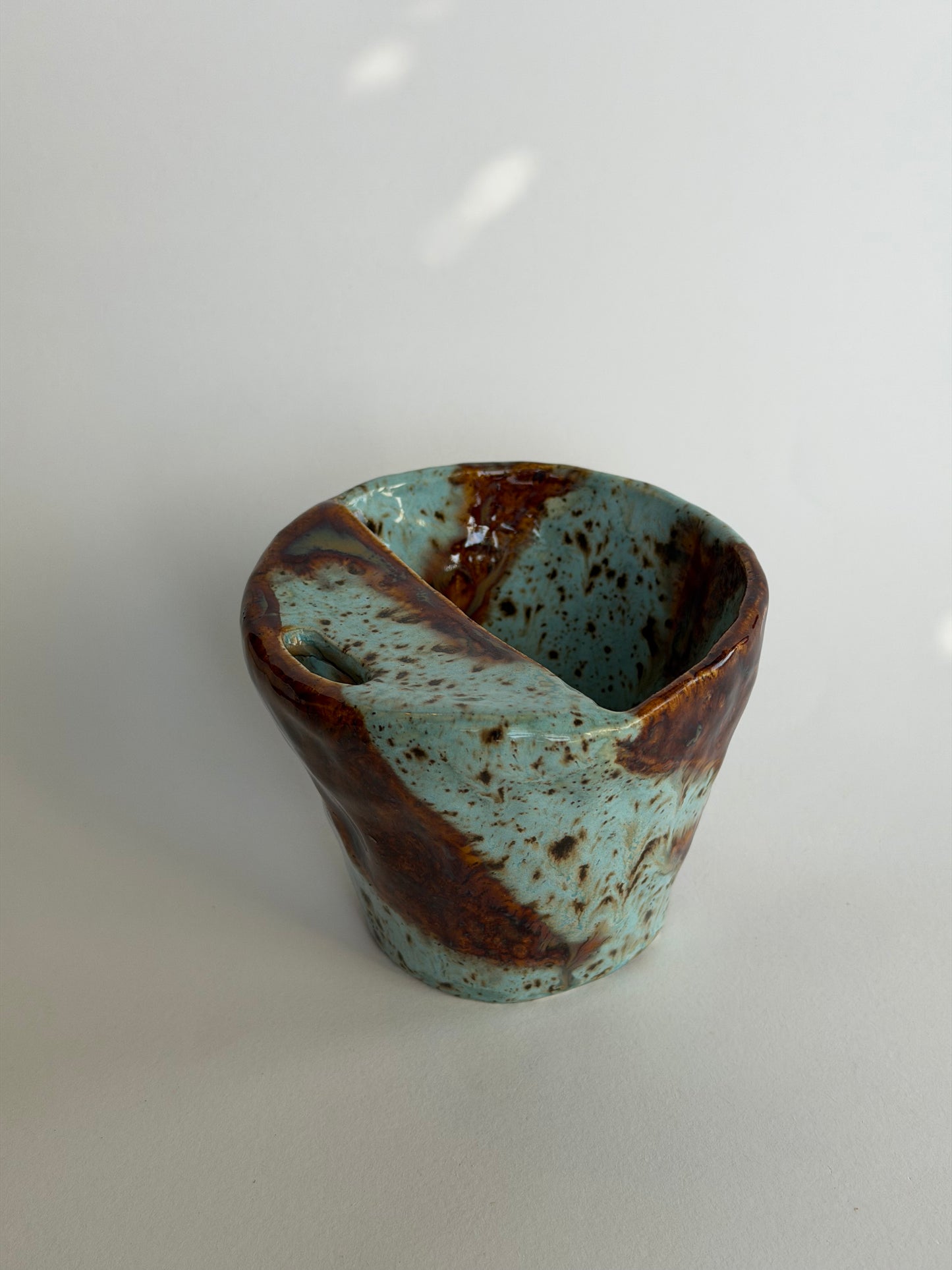 Ocean Copper Handmade Ceramic Travel Mug