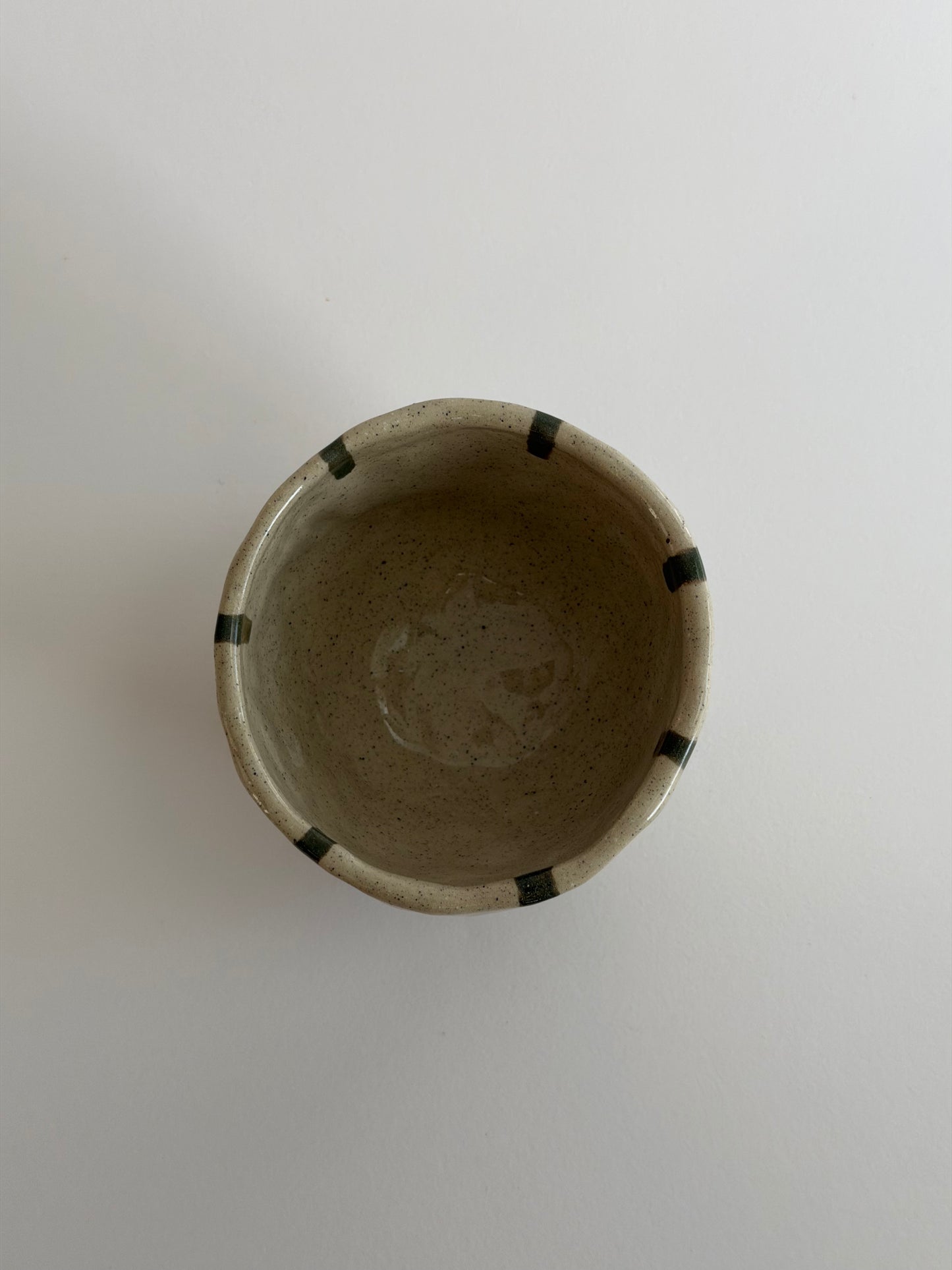 Striped Handmade Ceramic Cups